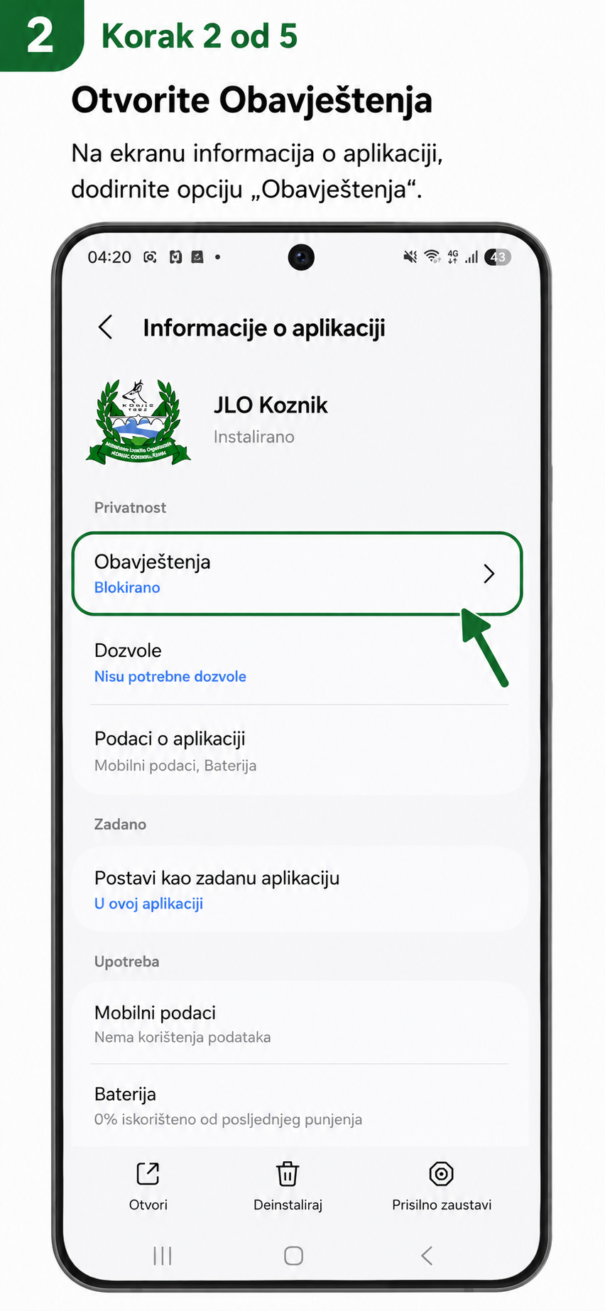 Otvorite Obavještenja